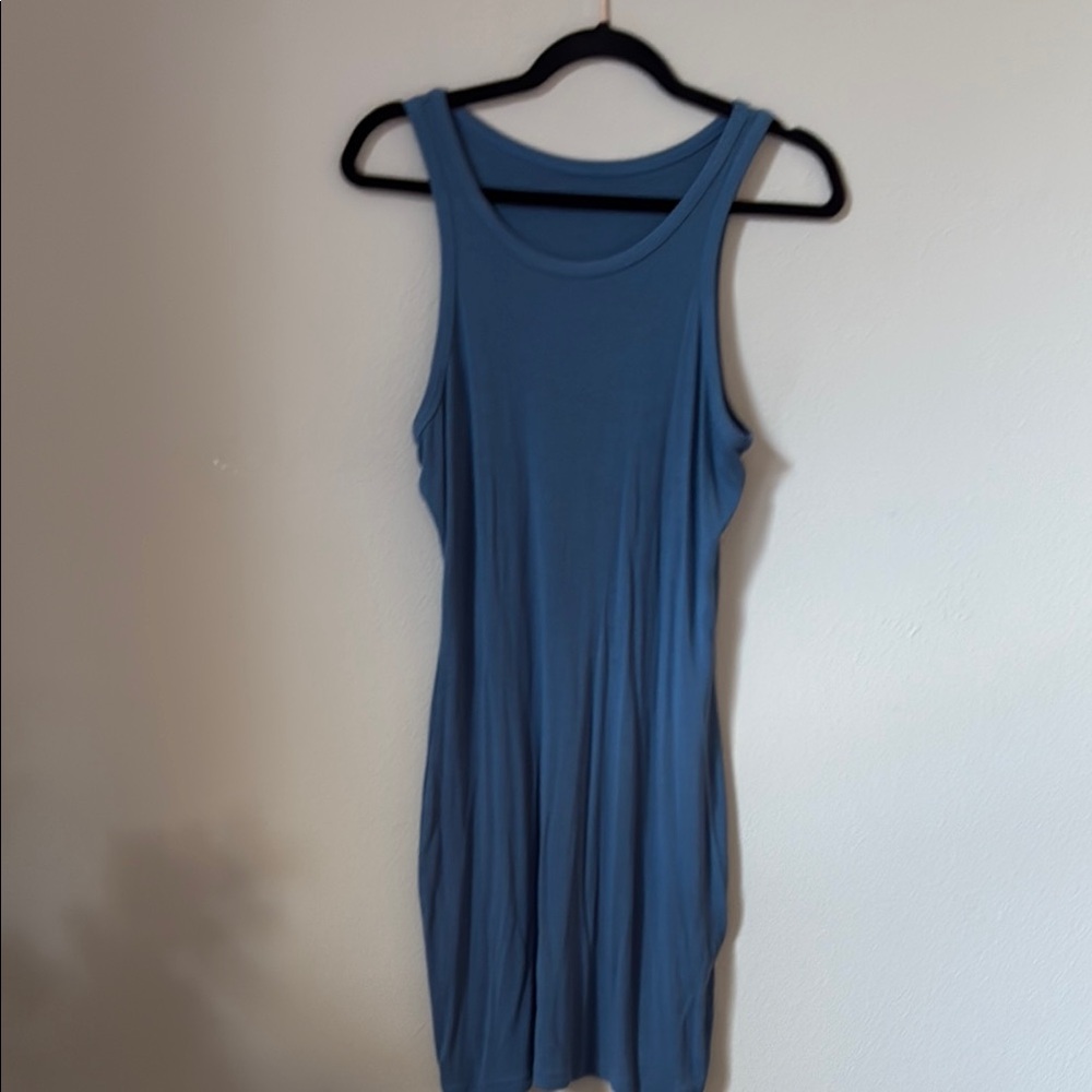 Blue Tank Mini Dress